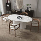 Pedestal Base Furniture Simplicity Style Oval Dining Room Collection for Home Clearhalo ' dining_table' 'Dining Tables & Seating' 'Dining Tables' 'furn' 'furn_dining_table' 'Furniture' 'furniture_dining_table' 'Kitchen & Dining Furniture' 'kitchen&dining_furn' 'kitchen' 'kitchen_dining_table' 1200x1200_ba5be871-c092-42bf-8eb5-37b60d88515f