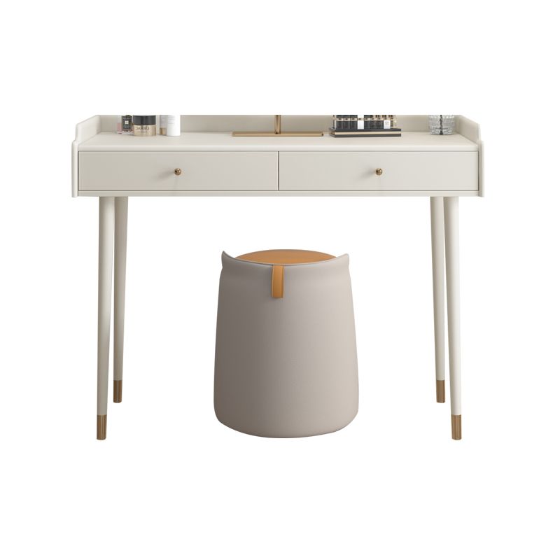 Bedroom Contemporary Storage Box 2-Drawer Cream Vanity Dressing Table Clearhalo 'Bedroom Furniture' 'furn' 'furn_makeup_vanities' 'Furniture' 'Makeup Vanities' 'makeup_vanities' 1200x1200_ba5c3734-59c9-44c6-8600-e4c77594b339