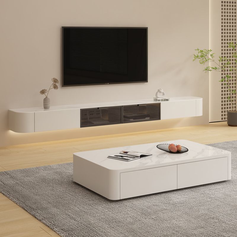 Contemporary Media Console Floating TV Media Console with Drawers Clearhalo 'furn' 'furn_tv_stands_entertainment_centers' 'Furniture' 'Living Room Furniture' 'TV Stands & Entertainment Centers' 'TV Stands & Media Storage Furniture' 'tv_stands_entertainment_centers' 1200x1200_ba5c4114-fe81-4e7f-8174-fc0e1772ddd2