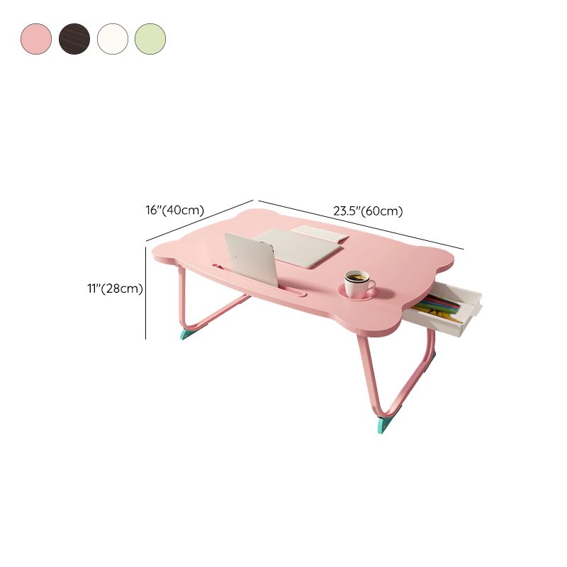 Folding Writing Desk Irregular Shape Task Desks with 2-Legs for Home Clearhalo 'furn' 'furn_office_desk' 'Furniture' 'Office Desks' 'Office Furniture' 'office_desk' 1200x1200_ba5de29e-d12b-4eef-9d29-066a5feee4dd