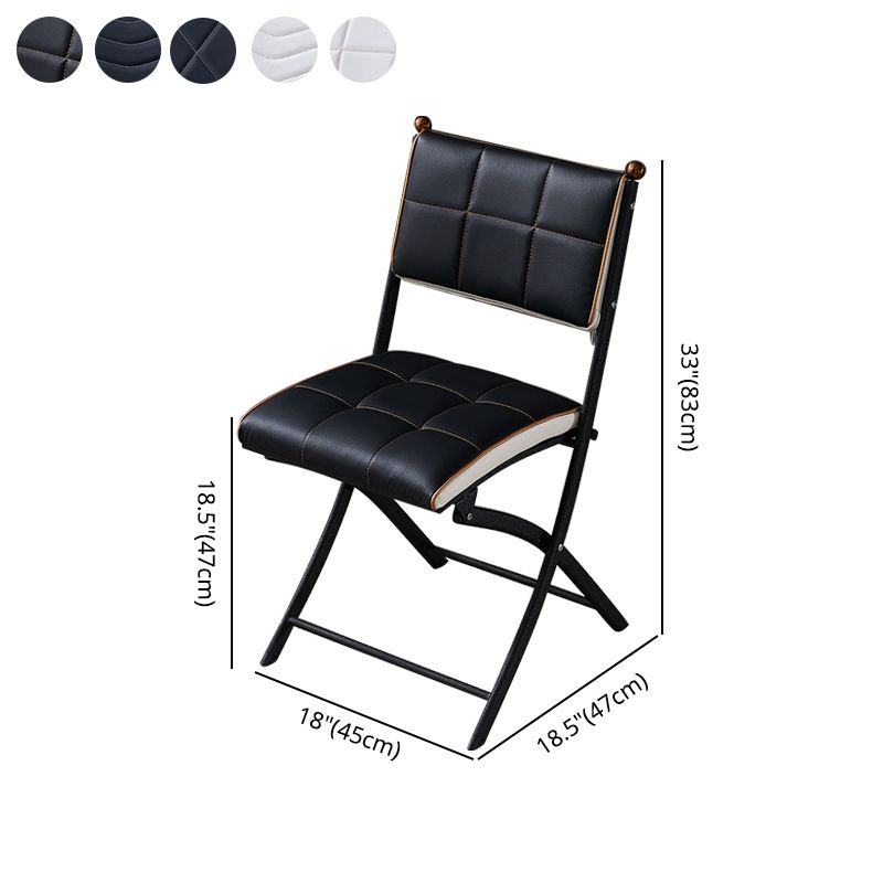 Modern Indoor-Outdoor Metal Side Chair Folding Open Back Dining Side Chair Clearhalo ' kitchen&dining_furn' 'Dining Chairs' 'Dining Tables & Seating' 'dining_chair' 'furn' 'furn_dining_chair' 'Furniture' 'furniture_dining_chair' 'Kitchen & Dining Furniture' 'kitchen' 1200x1200_ba5f9ddc-c6bc-4981-8e36-5b5fec6a3b31