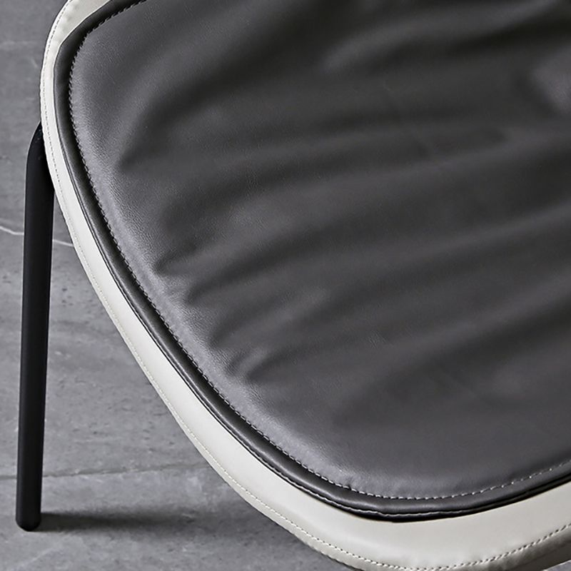 Industrial PU Leather Dining Chairs Solid Back Chair for Home Clearhalo 'Dining Chairs' 'Dining Tables & Seating' 'dining_chair' 'furn' 'furn_dining_chair' 'Furniture' 'Kitchen & Dining Furniture' 1200x1200_ba613ae1-6359-48b1-8dec-9be5af51aa13