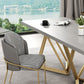 Upholstered Kitchen Dining Chairs Contemporary Metal Arm Chairs