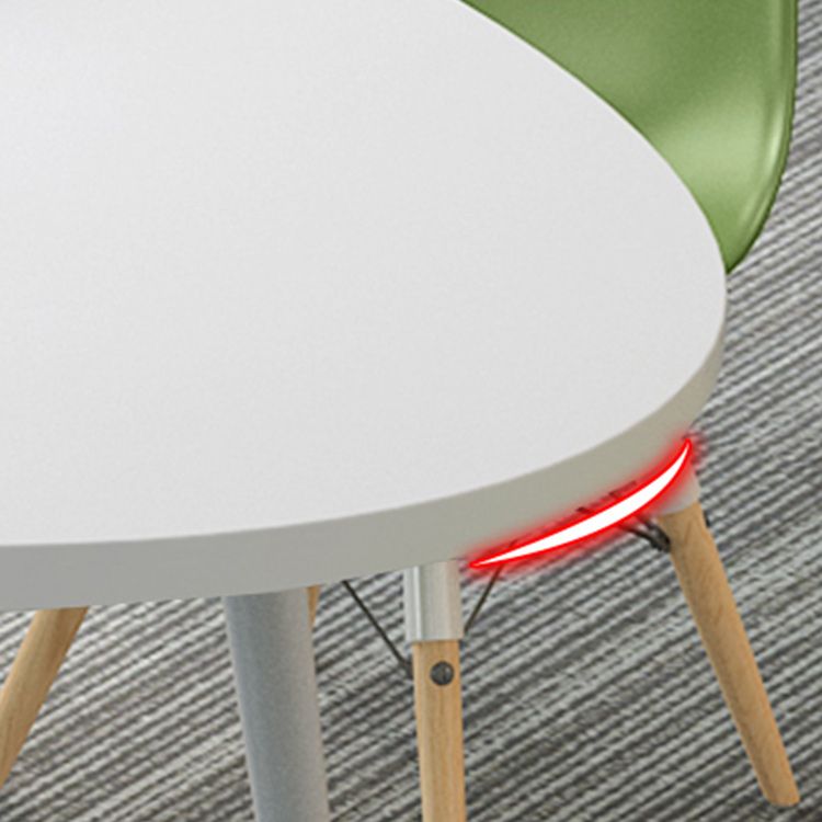 Stile moderno Home Desk ovale Office scrivania scrivania artificiale scrivania in legno artificiale