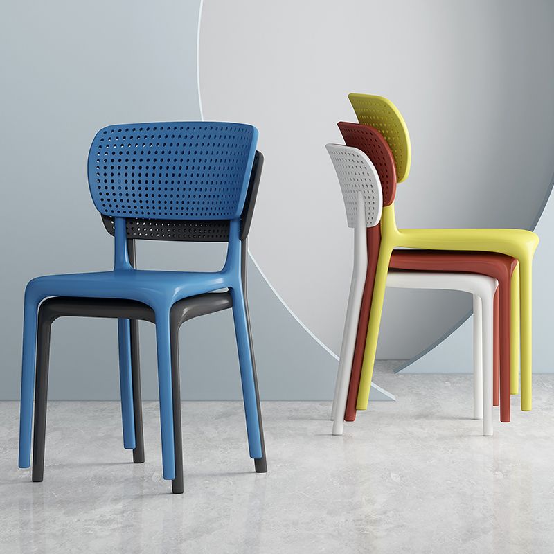 Contemporary Plastic Dining Armless Chair Open Back Dining Side Chairs Clearhalo ' kitchen&dining_furn' 'Dining Chairs' 'Dining Tables & Seating' 'dining_chair' 'furn' 'furn_dining_chair' 'Furniture' 'furniture_dining_chair' 'Kitchen & Dining Furniture' 'kitchen' 1200x1200_ba657ff6-8c81-4b51-bc6b-31dfcd721c5a