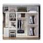White Modern Wardrobe Armoire Wooden Wardrobe Cabinet with Drawer