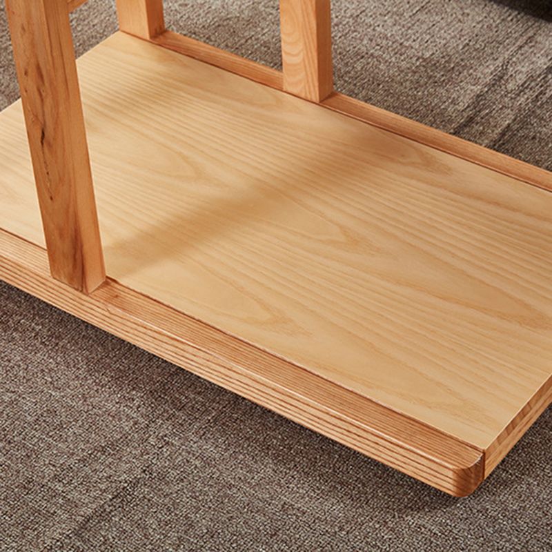 リビングルームのためのモダンなソリッドウッドエンドテーブル長方形のコーナーテーブル