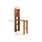 Brown Pine Wood Bistro Table with Storage Modern Pub Table for Living Room Clearhalo 'Bar Furniture' 'Bar Tables' 'bar_tables' 'furn' 'furn_bar_tables' 'Furniture' 'Kitchen & Dining Furniture' 1200x1200_ba6a77c2-d6c4-4875-8028-eff73ff52b31