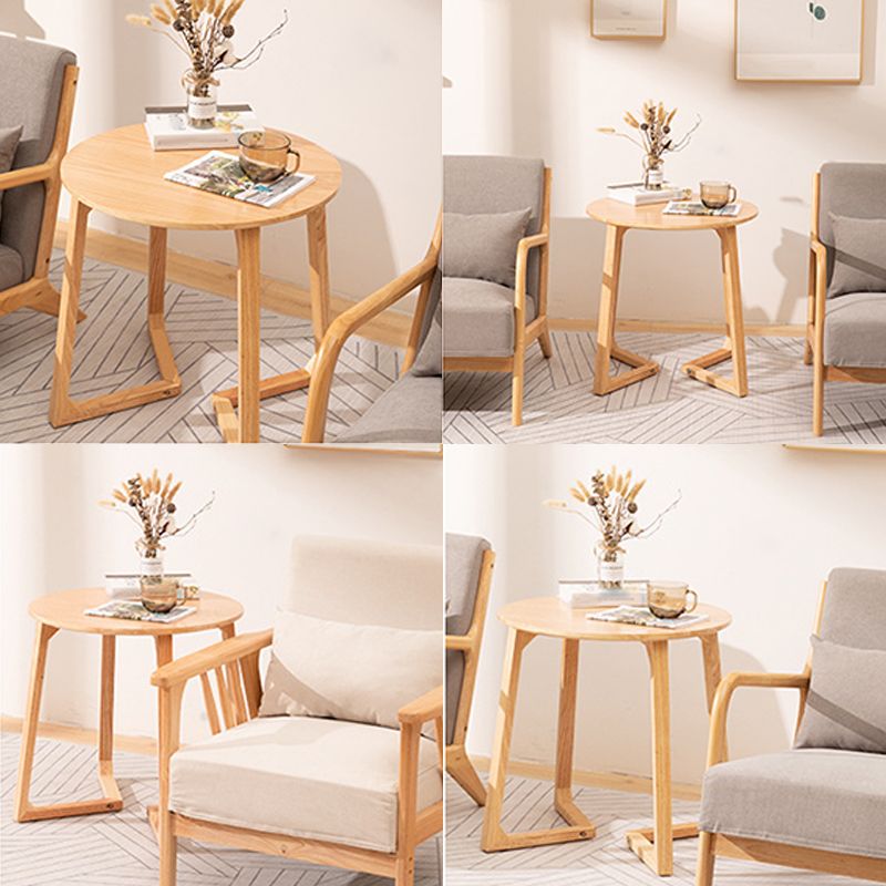 Solid Wood Sled Coffee Table in Oak/Brown, Modern Round/Rectangle Table Clearhalo 'Coffee & Accent Tables' 'Coffee Tables' 'coffee_tables' 'furn' 'furn_coffee_tables' 'Furniture' 'furniture_coffee_tables' 'Living Room Furniture' 1200x1200_ba6aae15-c7a3-4de0-9fd7-2e0ebd58e979