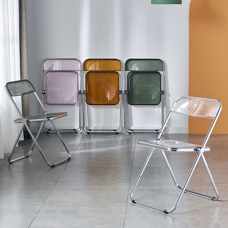 Contemporary Style Folding Armless Side Chair Open Back Single Dining Side Chair Clearhalo ' kitchen&dining_furn' 'Dining Chairs' 'Dining Tables & Seating' 'dining_chair' 'furn' 'furn_dining_chair' 'Furniture' 'furniture_dining_chair' 'Kitchen & Dining Furniture' 'kitchen' 1200x1200_ba6e4e38-1580-49af-a396-3eecb898cce8