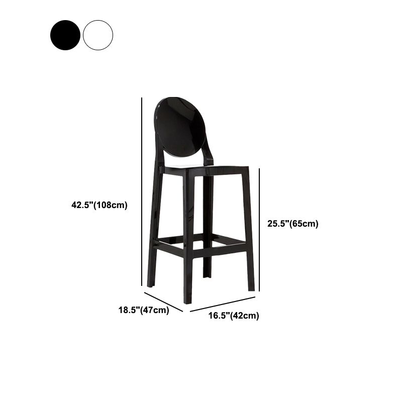 Plastique contemporain Low Back Counter Tool Represt Rester avec 4 jambes