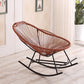 Single Iron Base Home Lazy Chair Leisure Rocking Chair for Balcony Clearhalo 'Chairs & Seating' 'furn' 'furn_rocking_chairs' 'Furniture' 'Living Room Furniture' 'Rocking Chairs' 'rocking_chairs' 1200x1200_ba6fa819-0c21-45ca-a19a-f33baf340f12