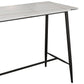 Juego de mesa de bar moderno, juego de barra rectangular de piedra de 1/2/3 piezas con taburetes tapizados