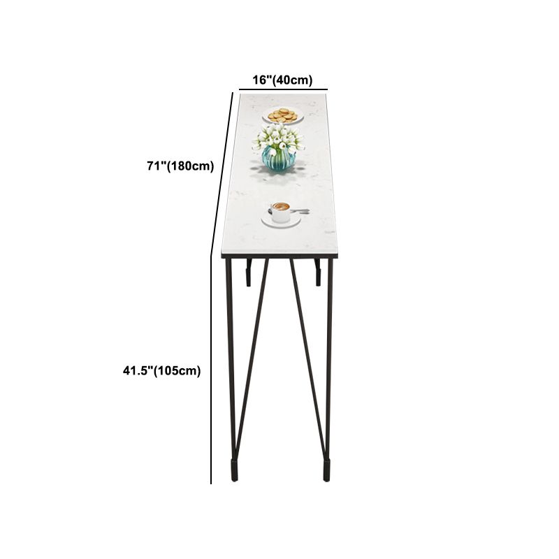 Modern 1/4 Pieces Bar Table Set Rectangle Stone Counter Table with Backrest Stools Clearhalo 'Bar Furniture' 'furn' 'furn_home_bar_bar_sets' 'Furniture' 'Home Bars & Bar Sets' 'home_bar_bar_sets' 'Kitchen & Dining Furniture' 1200x1200_ba7219e9-5776-4d33-bb04-8f1ae27936ce