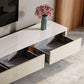 Glam Stone Media Console 4 Drawers TV Stand Console with Metal Legs Clearhalo 'furn' 'furn_tv_stands_entertainment_centers' 'Furniture' 'Living Room Furniture' 'TV Stands & Entertainment Centers' 'TV Stands & Media Storage Furniture' 'tv_stands_entertainment_centers' 1200x1200_ba726147-604c-4f49-aad7-fe321c5c7b9e
