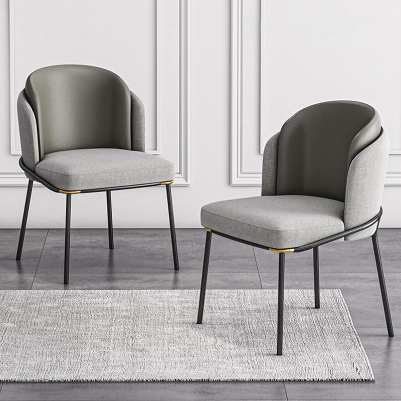 Sedia laterale glam parsons imbottita sedia da pranzo interno per casa