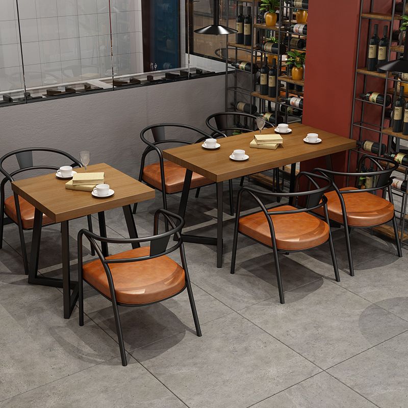 Industrial Metal Dining Table Furniture 1/2/3/5 Pieces Home Table and Chair Set Clearhalo 'Dining Room Sets' 'Dining Tables & Seating' 'dining_room_set' 'furn' 'furn_dining_room_set' 'Furniture' 'Kitchen & Dining Furniture' 1200x1200_ba7548c3-1d10-4e7e-ad7b-48ff50823073