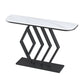 Table de consola contemporánea de piedra de 11 "de ancho Sofá de la consola de la luna
