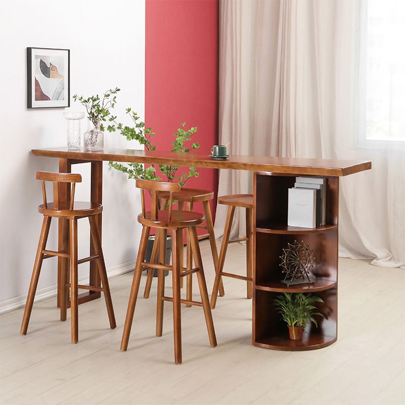 Tabourets de comptoir en bois massif Tabourets de comptoir modernes sans bras