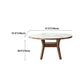 Modern Dining Round Table Dining Sintered Stone Table for Restaurant with Wood Legs Clearhalo 'Dining Tables & Seating' 'Dining Tables' 'dining_table' 'furn' 'furn_dining_table' 'Furniture' 'furniture_dining_table' 'Kitchen & Dining Furniture' 'kitchen' 'kitchen_dining_table' 1200x1200_ba7aace5-1d28-49ad-a03e-d336359e2bea