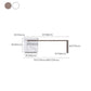 Extendable Rectangle Dining Table Wood Frame Dining Table for Dining Room