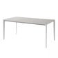 Stone Top Dining Table Contemporary Rectangle Dining Table with 4 Legs in White Clearhalo 'Dining Tables & Seating' 'Dining Tables' 'dining_table' 'Furniture' 'furniture_dining_table' 'Kitchen & Dining Furniture' 'kitchen' 'kitchen_dining_table' 1200x1200_ba7ba762-7f21-45e0-bd89-d4199623c931