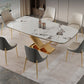 Luxury Sintered Stone Top Dining Set Rectangle 1/2/5/6/7 Pieces Dining Table with Chairs Clearhalo 'Dining Room Sets' 'Dining Tables & Seating' 'dining_room_set' 'furn' 'furn_dining_room_set' 'Furniture' 'furniture_dining_room_set' 'Kitchen & Dining Furniture' 1200x1200_ba7bd690-f79b-496a-903b-2295cbc77480