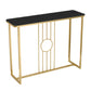 Glam Console Table Antique Finish Console Sofa Table in Stone Clearhalo 'Console Tables' 'console_tables' 'Entry & Mudroom Furniture' 'furn' 'furn_console_tables' 'Furniture' 1200x1200_ba7cb24d-af11-4ebc-954f-41c0cca8e0c4