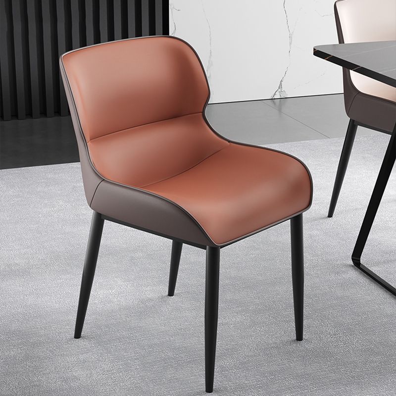 Silla de ala de ala de brazo sillas de cuero de estilo industrial de estilo industrial