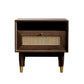 Moderno tavolo da notte in legno massiccio 1 comodino da letto di stoccaggio