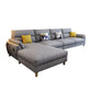 Linnen slipcovered sectional flard arm sectional met opslag