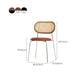 Contemporary Home Side Chair King Louis Back Metal Dining Room Chair