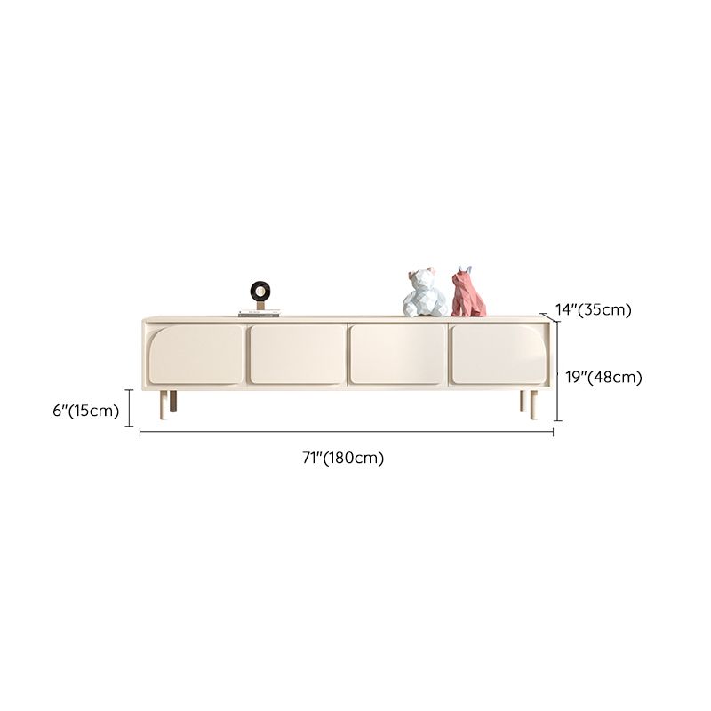 Console TV TV contemporanea console TV White TV con le porte