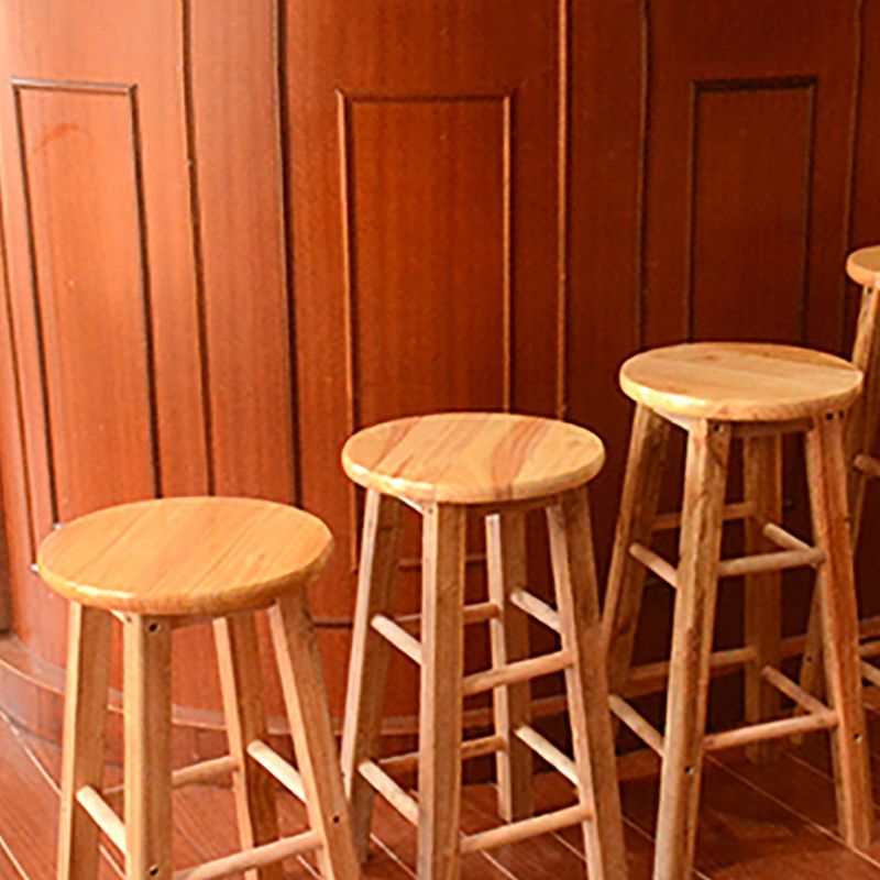 Modern Armless Backless Counter Stool Wood Bar Stool with Wooden Seat and Pedal Clearhalo 'Bar Furniture' 'Bar Stools' 'bar_stools' 'furn' 'furn_bar_stools' 'furniture_bar_stools' 'Kitchen & Dining Furniture' 'kitchen&dining_furn' 'kitchen' 'kitchen_furn' Furniture' 1200x1200_ba84a918-b5c1-459b-9e22-181f2636e863