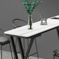 Bartisch-Set aus Stein im modernen Stil, 1/2/5-teilig, rechteckiges Pub-Set für den Innenbereich