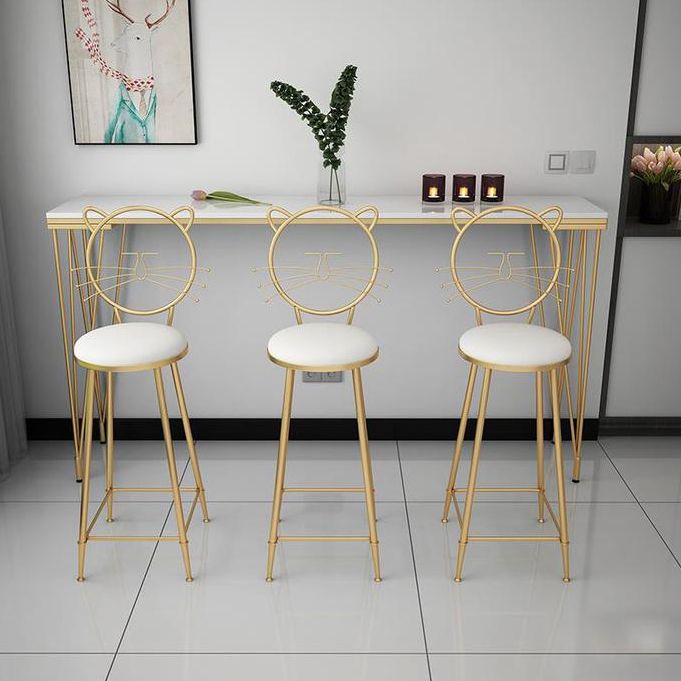 Stone Top Bar Table Traditional Luxury Rectangle Bar Table with 4 Legs Clearhalo 'Bar Furniture' 'Bar Tables' 'bar_tables' 'furn' 'furn_bar_tables' 'Furniture' 'furniture_bar_tables' 'Kitchen & Dining Furniture' 1200x1200_ba886c10-ee0a-4d7f-b557-6beb386a9d7d
