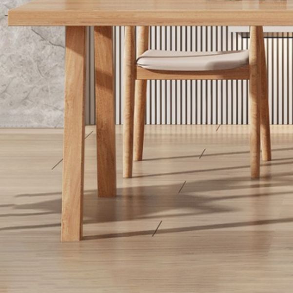 Modern Pine Solid Wood Dining Room Table 4 Legs Natural Rectangle Dining Table Clearhalo 'Dining Tables & Seating' 'Dining Tables' 'dining_table' 'furn' 'furn_dining_table' 'Furniture' 'Kitchen & Dining Furniture' 1200x1200_ba895260-e6bd-499d-9002-0883935321b1
