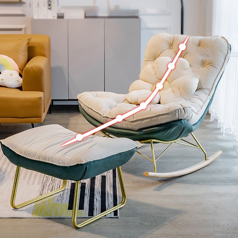 Simple Style Light Luxury Lazy Sofa Chair Chaise Lounge Living Room Rocking Chair