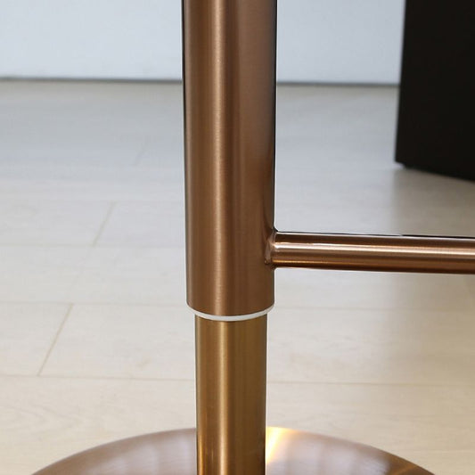 Schiò rotanabile in stile moderno sgabello con cuscino in pelle