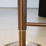 Schiò rotanabile in stile moderno sgabello con cuscino in pelle