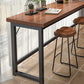 Rectangle Manufactured Wood Bistro Table Modern Pub Table with Metal Frame Clearhalo 'Bar Furniture' 'Bar Tables' 'bar_tables' 'furn' 'furn_bar_tables' 'Furniture' 'Kitchen & Dining Furniture' 1200x1200_ba8a399a-3384-4b69-a51e-5314fe01d502