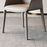 Metal Contemporary Dining Room Chair Metallic Finish Solid Back Dining Chair Clearhalo ' kitchen&dining_furn' 'Dining Chairs' 'Dining Tables & Seating' 'dining_chair' 'furn' 'furn_dining_chair' 'Furniture' 'furniture_dining_chair' 'Kitchen & Dining Furniture' 'kitchen' 1200x1200_ba8b4dbe-9252-453b-8b2a-e87c40e3d8e4