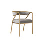 Glam Style Dining Arm Chair Upholstered Open Back Dining Chair Clearhalo 'Dining Chairs' 'Dining Tables & Seating' 'dining_chair' 'furn' 'furn_dining_chair' 'Furniture' 'furniture_dining_chair' 'Kitchen & Dining Furniture' 1200x1200_ba8bdd1b-5200-4388-9761-bc5ce940f3e1
