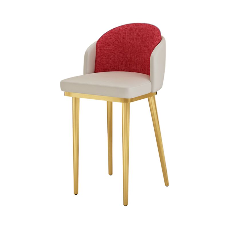 Nordic Design Upholstered Bar Stools for Home Armless Low Back Stools with Cushion Clearhalo 'Bar Furniture' 'Bar Stools' 'bar_stools' 'furn' 'furn_bar_stools' 'Furniture' 'furniture_bar_stools' 'Kitchen & Dining Furniture' 1200x1200_ba8beb17-7e3c-4af5-a848-165c0207d5fd