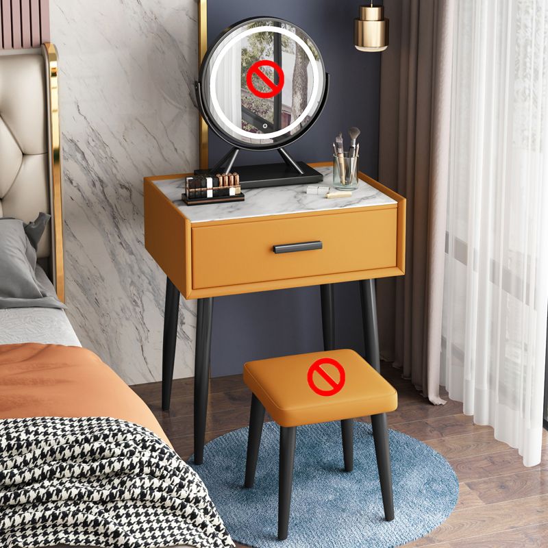 Vanité de maquillage à table en ardoise moderne de 29,5 "Hauteur pour chambre à coucher