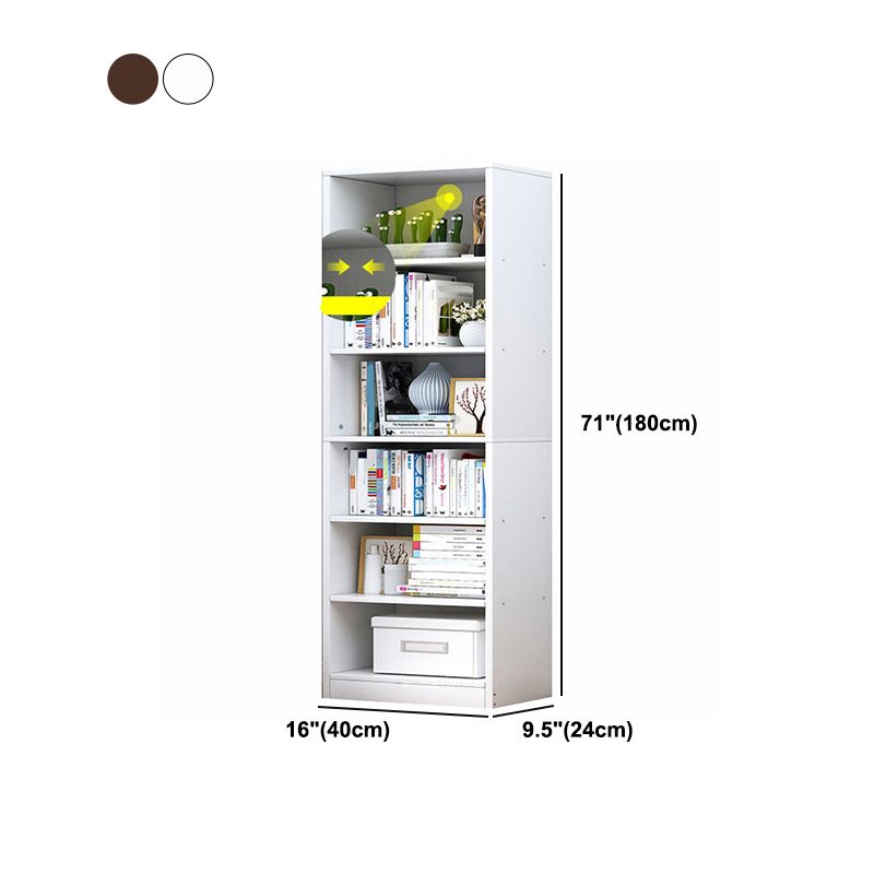 Scandinavian Style Bookshelf Engineered Wood Bookcase for Home Office Study Room Clearhalo 'Bookcases' 'Furniture' 'furniture_bookcases' 'kitchen' 'kitchen_bookcases' 'Living Room Furniture' 'Office Furniture' 1200x1200_ba8f4388-52fc-4254-ba28-e78699890852