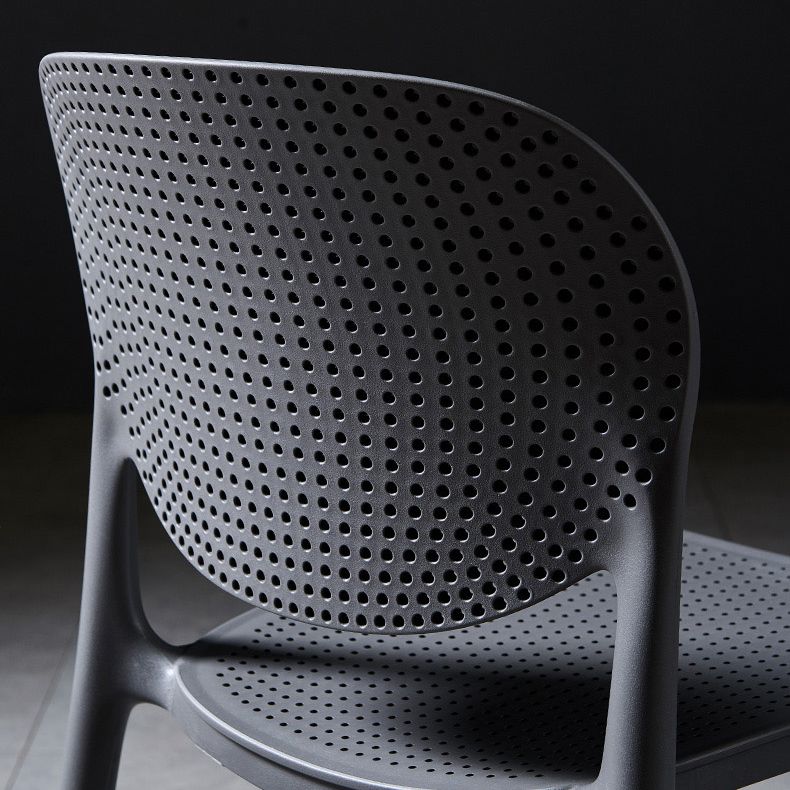 Modern Plastic Open Back Side Chair 32"H Acrylic Dining Chair for Restaurant Bedroom Clearhalo ' kitchen&dining_furn' 'Dining Chairs' 'Dining Tables & Seating' 'dining_chair' 'furn' 'furn_dining_chair' 'Furniture' 'furniture_dining_chair' 'Kitchen & Dining Furniture' 'kitchen' 1200x1200_ba8fd7cc-7fbc-4870-a61a-a57fa5317e8c