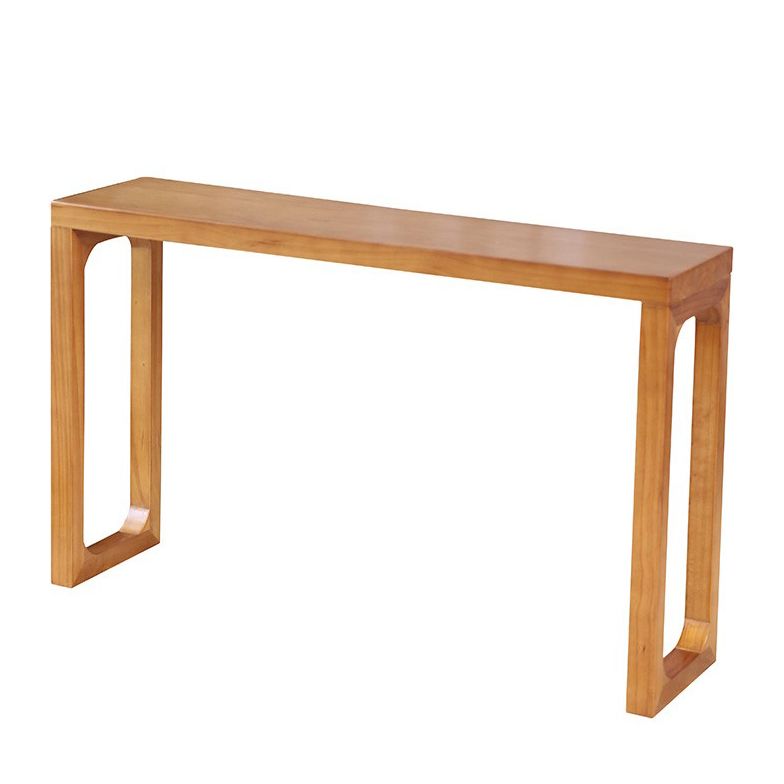 12 inch Wide Accent Table Mid-Century Modern Rectangle Console Table for Hall