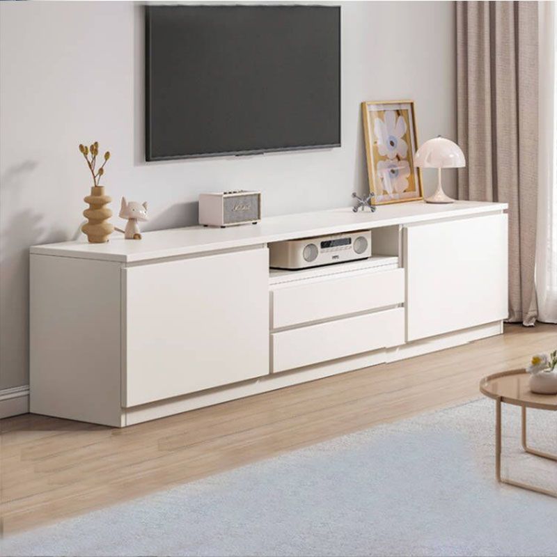 Mobile TV tradizionale H da 58 pollici, supporto TV in legno con 2 ante