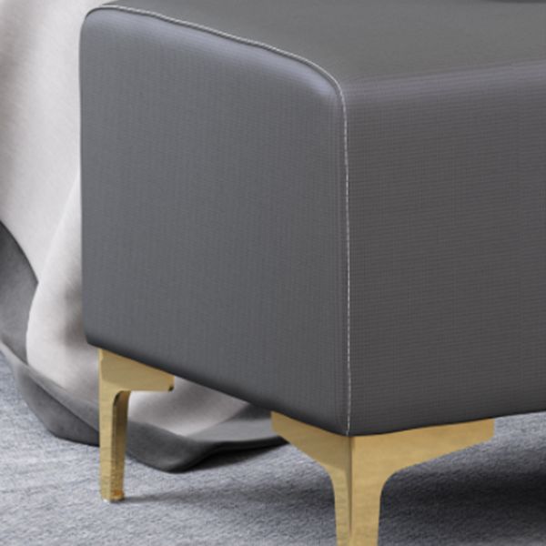 Panca patchwork glam imbottita in pelle finta panca per camera da letto